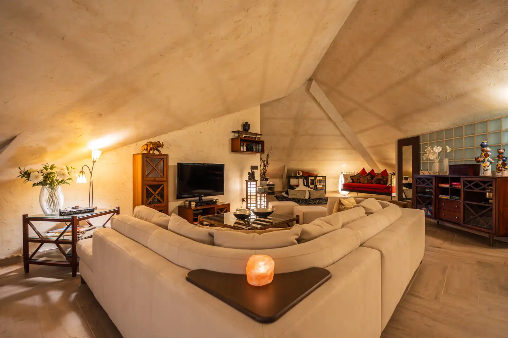 Living room of Houses for sale in Manzanares El Real  with Air Conditioner, Heating and Private garden