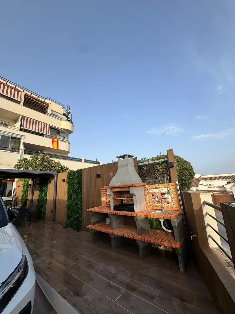 Terrace of Flat for rent in Rincón de la Victoria  with Air Conditioner, Heating and Private garden