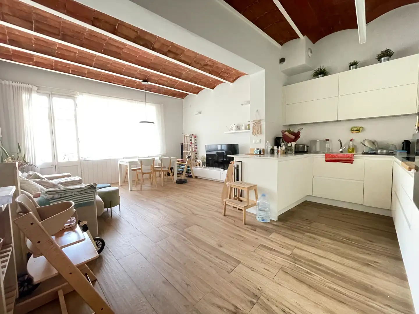 Wohnzimmer von Erdgeschoss zum Verkauf in Granollers mit Klimaanlage, Heizung und Privatgarten