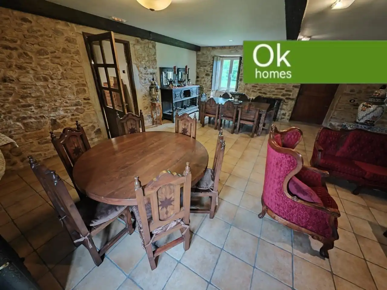 Esszimmer von Country house zum Verkauf in Sobrado (A Coruña) mit Heizung, Privatgarten und Parkett