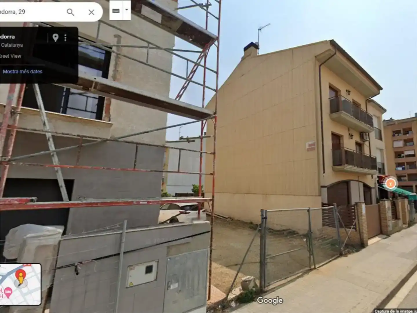 Vista exterior de Terreno en venta en Pineda de Mar