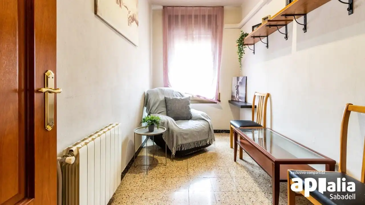 Sala d'estar de Pis en venda en Sabadell amb Aire condicionat, Calefacció i Balcó