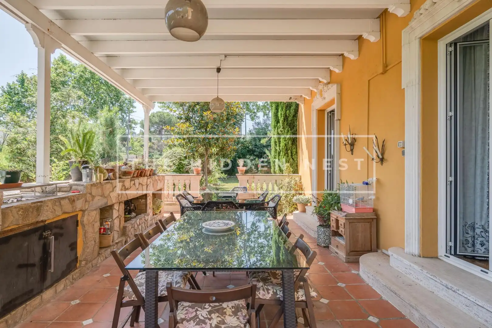 Terrassa de Casa o xalet en venda en Sant Cugat del Vallès amb Aire condicionat, Calefacció i Jardí privat