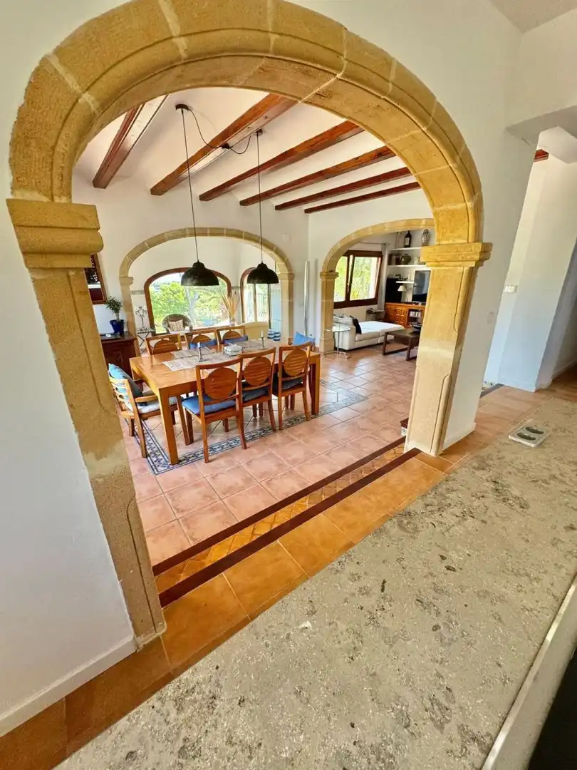 Dining room of Houses for sale in Jávea / Xàbia  with Air Conditioner, Heating and Private garden