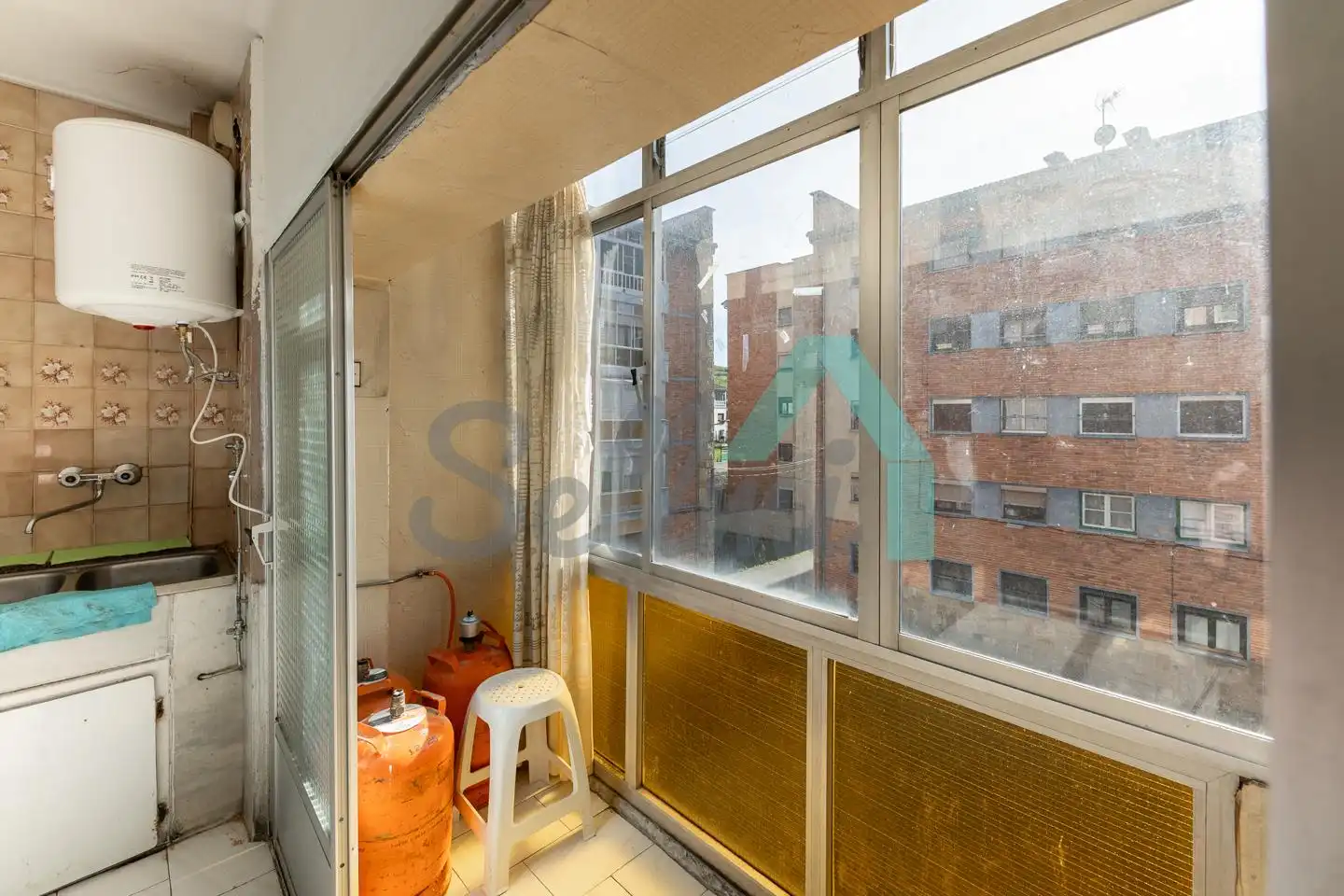 Balcony of Flat for sale in Aller  with Terrace