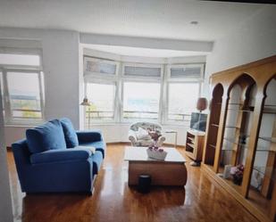 Living room of Flat to rent in Gijón   with Heating, Parquet flooring and Furnished