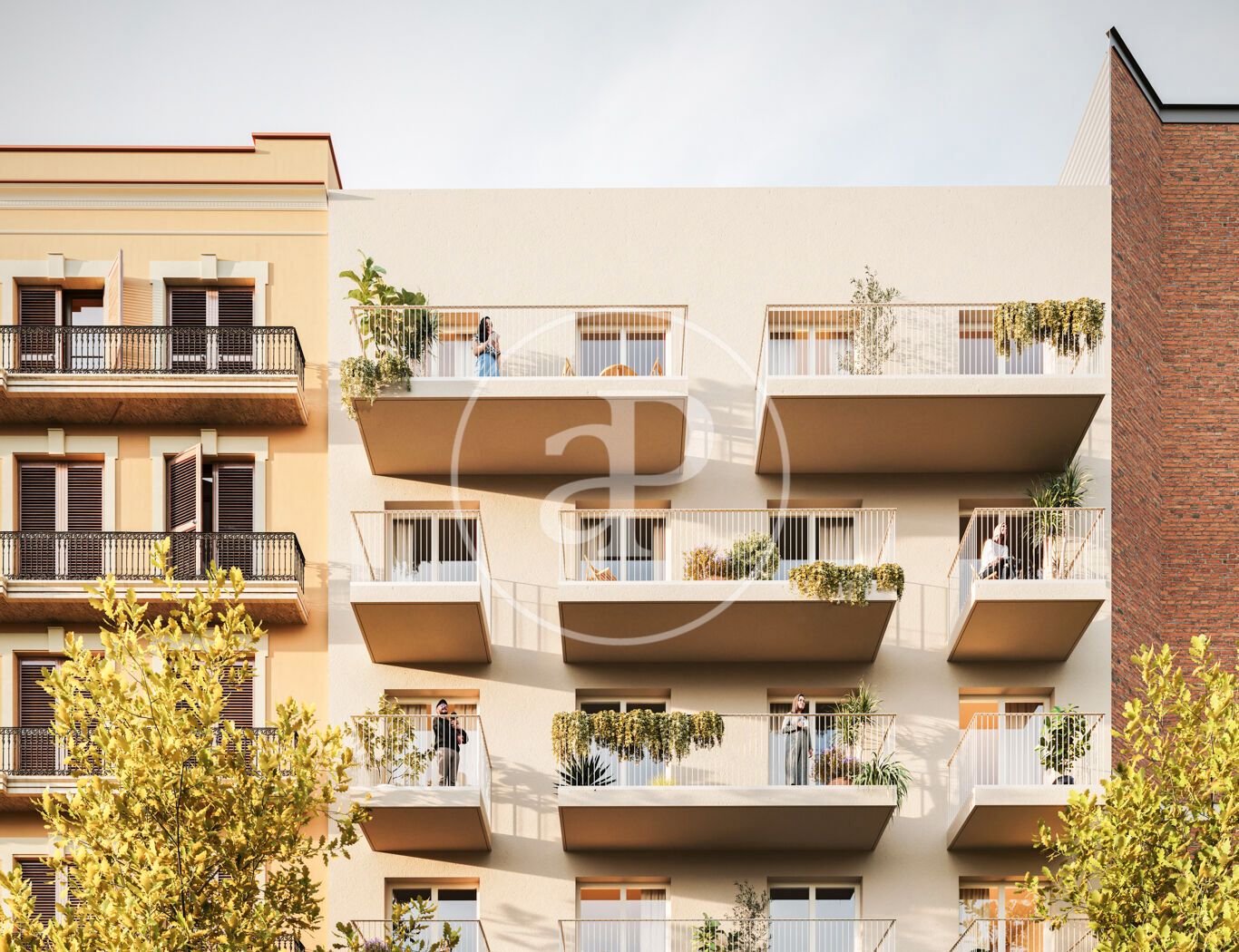Vista exterior de Àtic en venda en  Barcelona Capital amb Aire condicionat i Balcó