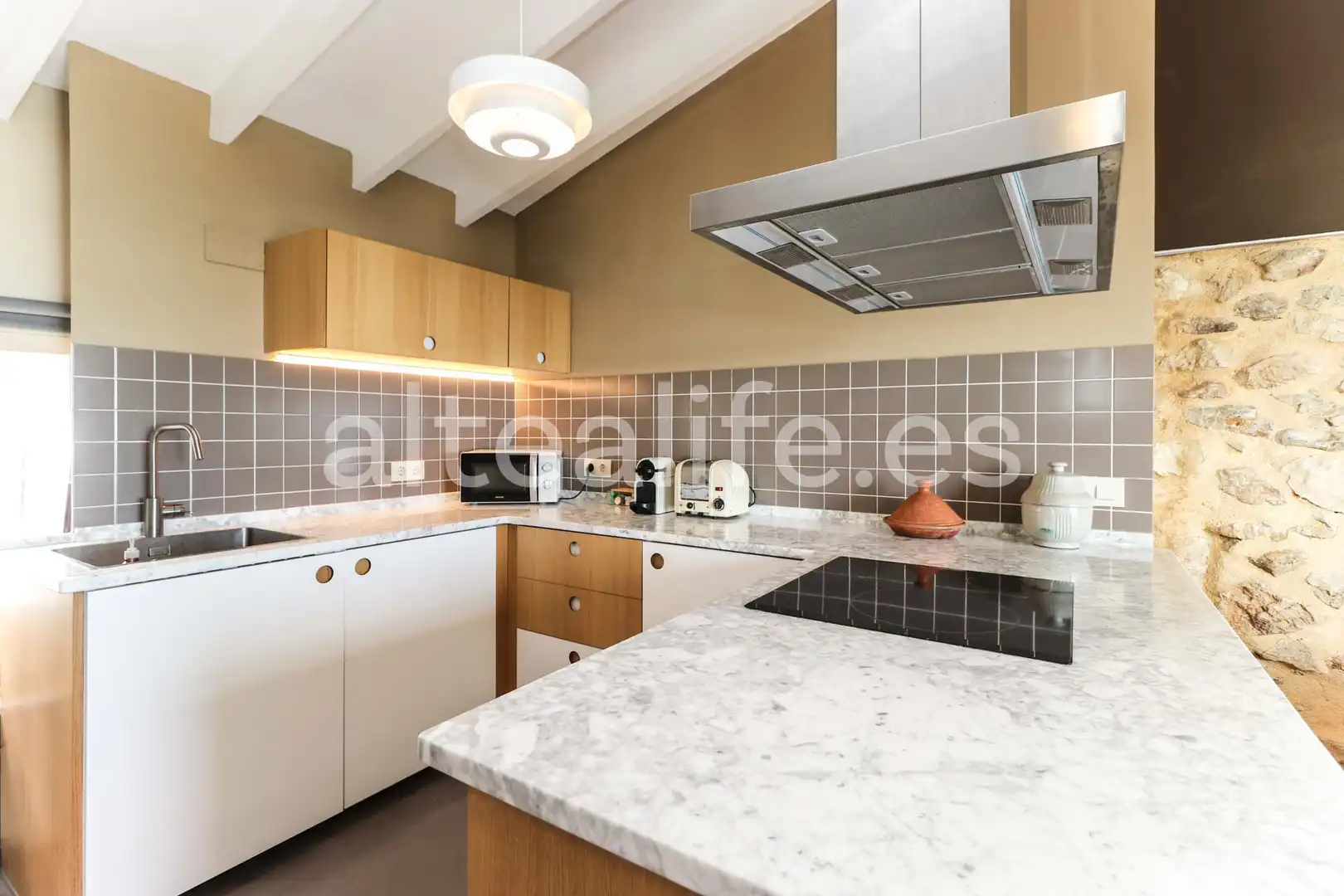 Cocina de Casa adosada en venta en Altea con Aire acondicionado, Parquet y Balcón