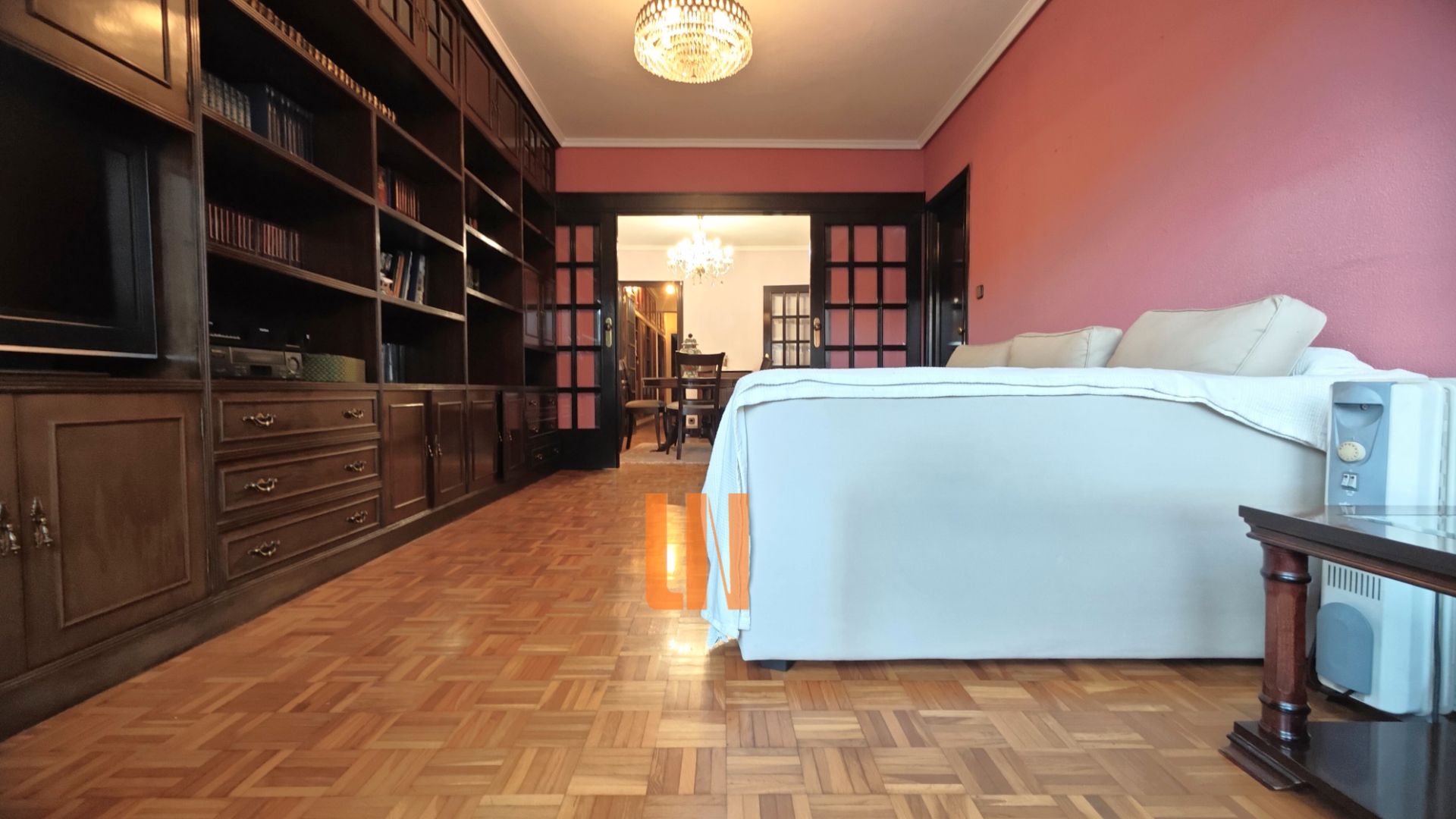 Living room of Flat for sale in A Coruña Capital   with Parquet flooring, Oven and Internet