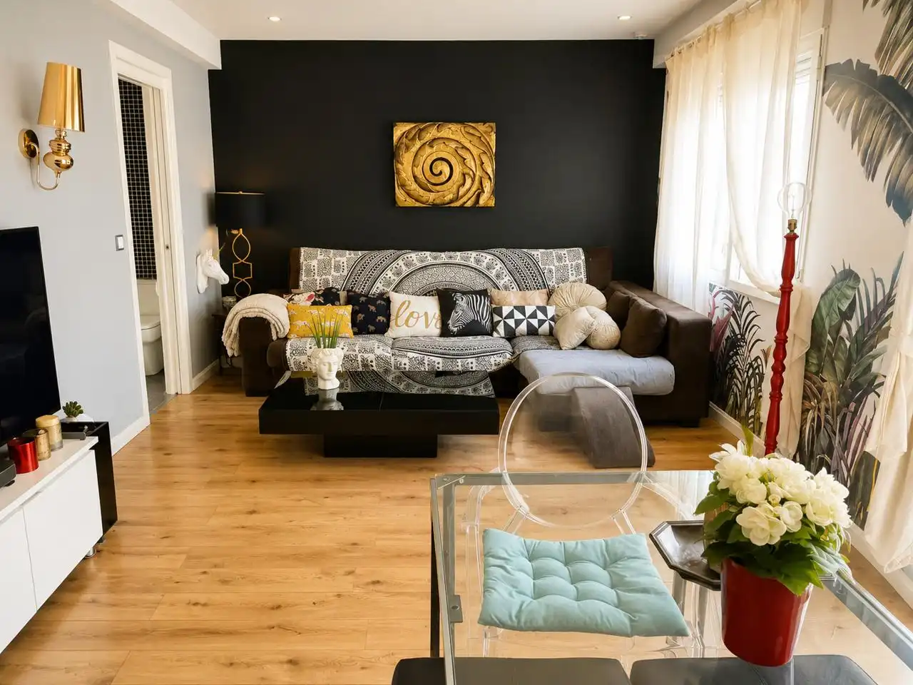 Sala de estar de Piso en venta en Madrid con Aire acondicionado y Terraza