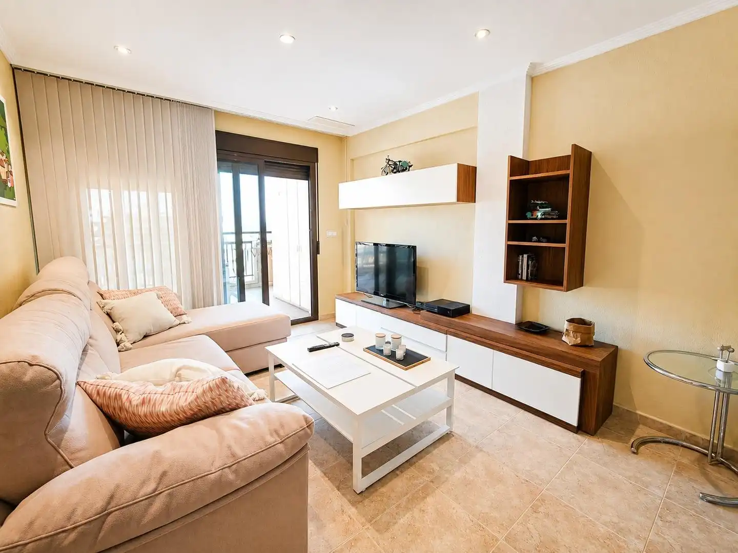 Wohnzimmer von Wohnung zum Verkauf in Elche / Elx mit Klimaanlage, Terrasse und Balkon