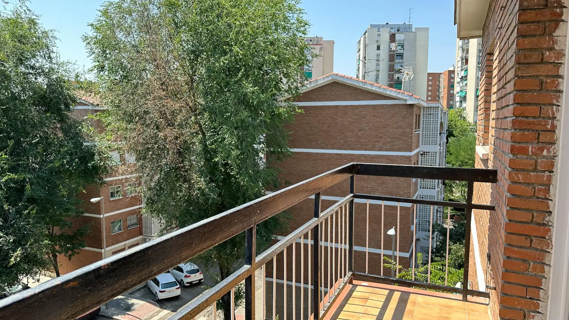 Balcony of Flat for rent in  Madrid Capital  with Heating, Furnished and Washing machine