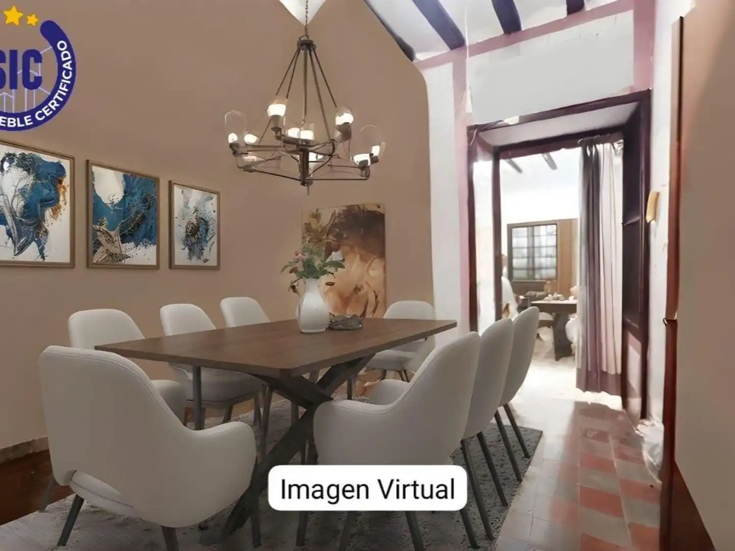 Dining room of Houses for sale in L'Alcora  with Heating, Terrace and Storage room