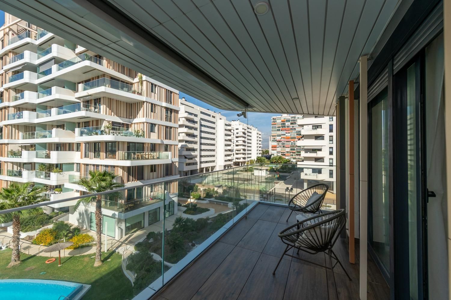 Terrace of Flat to rent in Alicante / Alacant  with Air Conditioner, Heating and Private garden