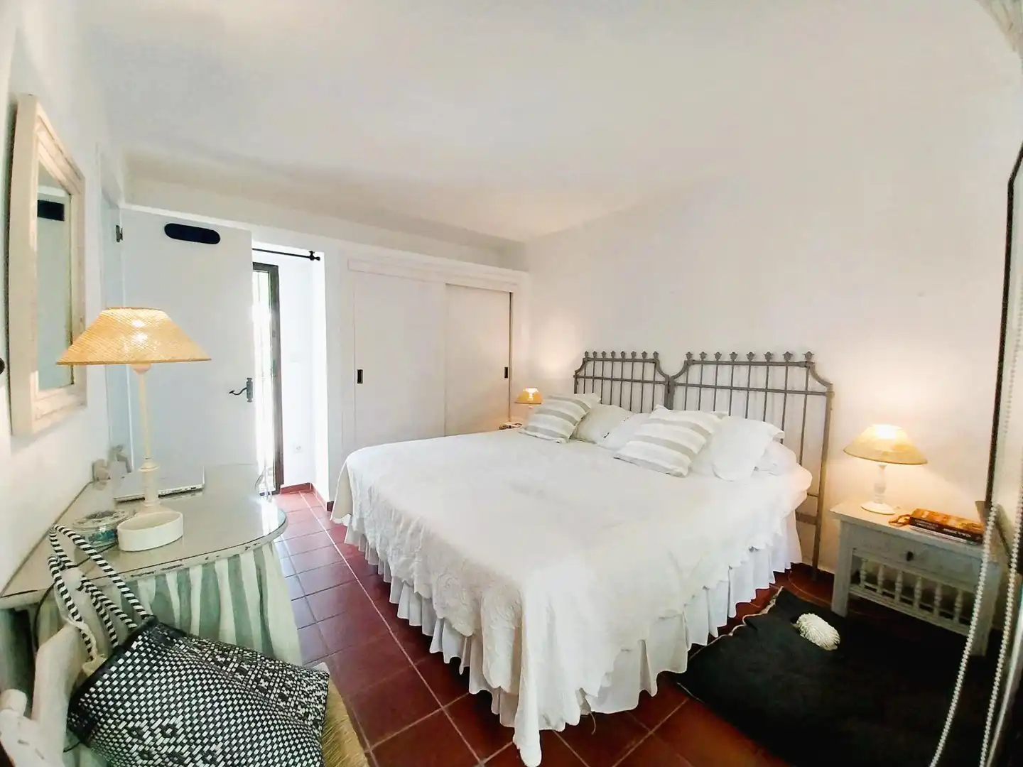 Dormitori de Casa o xalet de lloguer en Mijas amb Jardí privat, Terrassa i Moblat