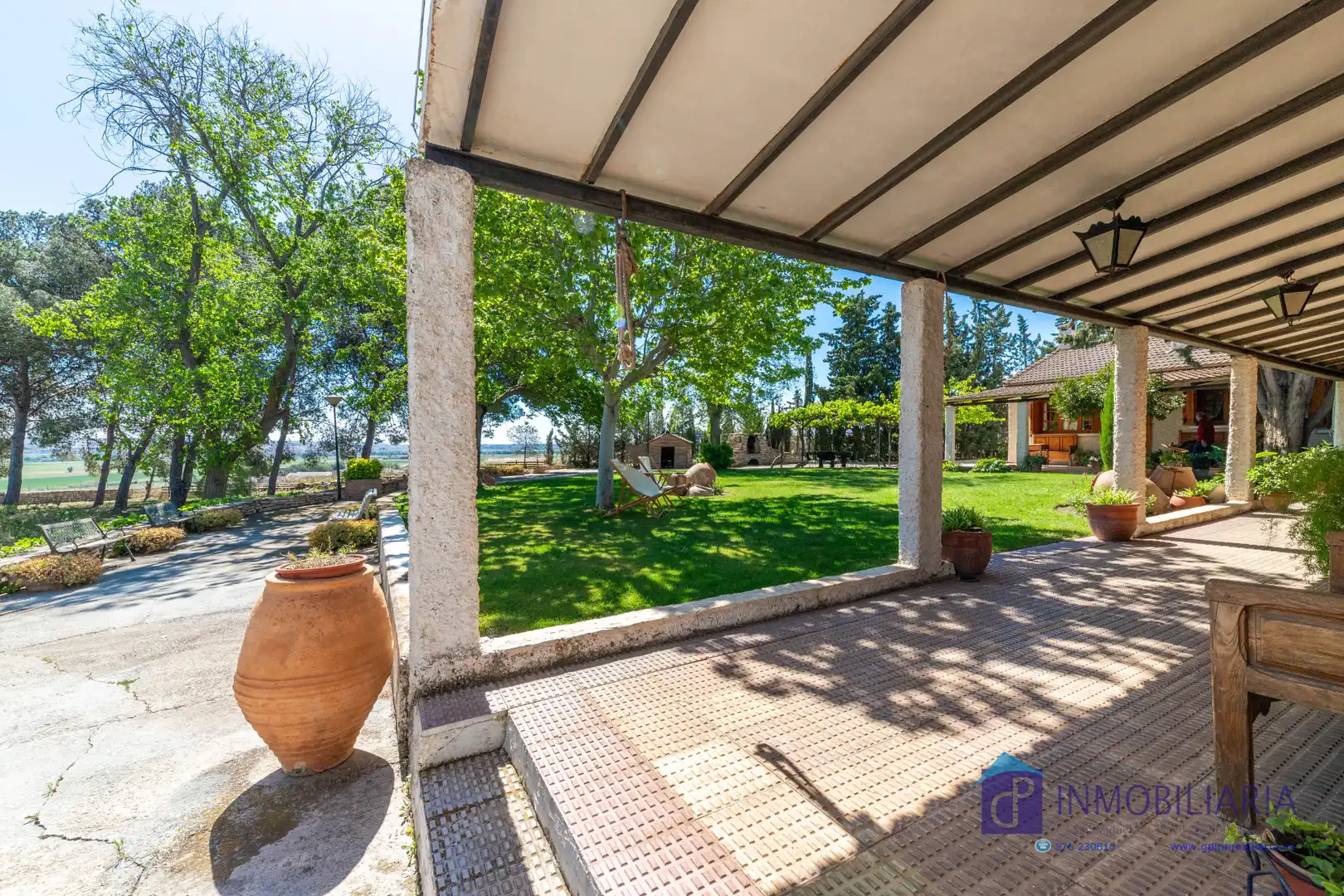 Jardín de Casa o chalet en venta en Quinto con Aire acondicionado, Calefacción y Jardín privado