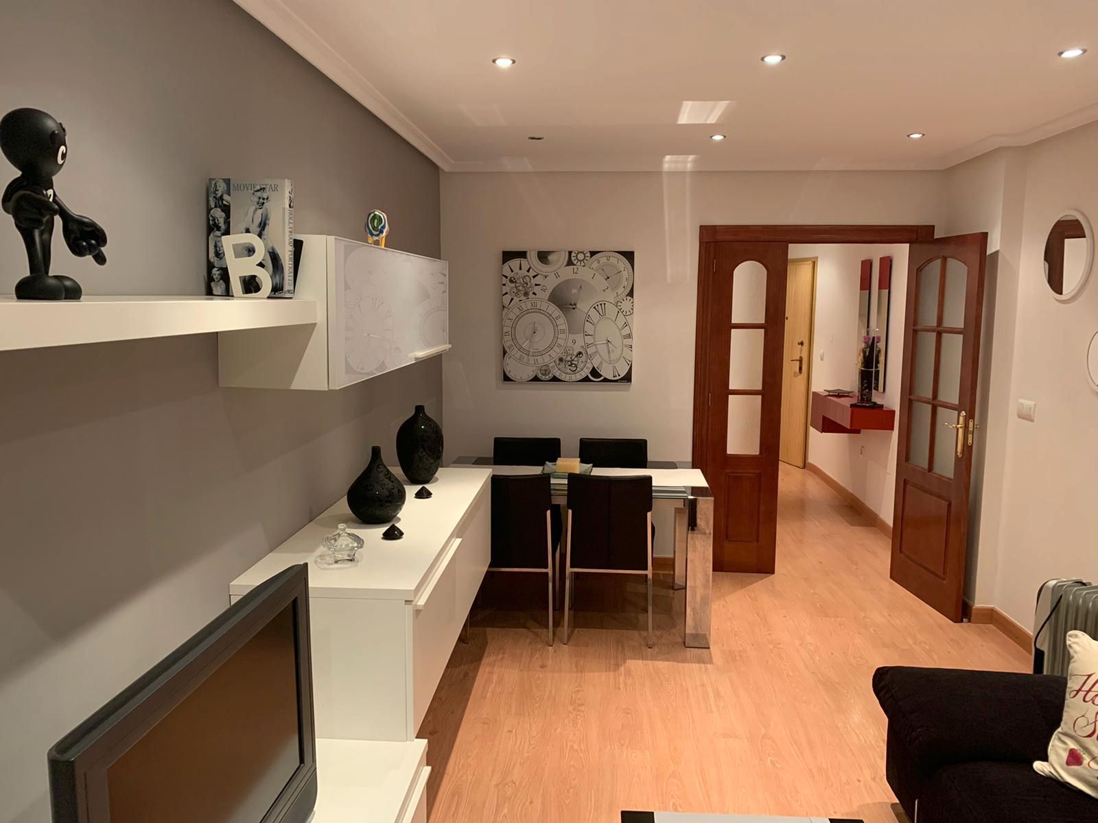 Living room of Flat for sale in La Unión  with Heating, Parquet flooring and Oven