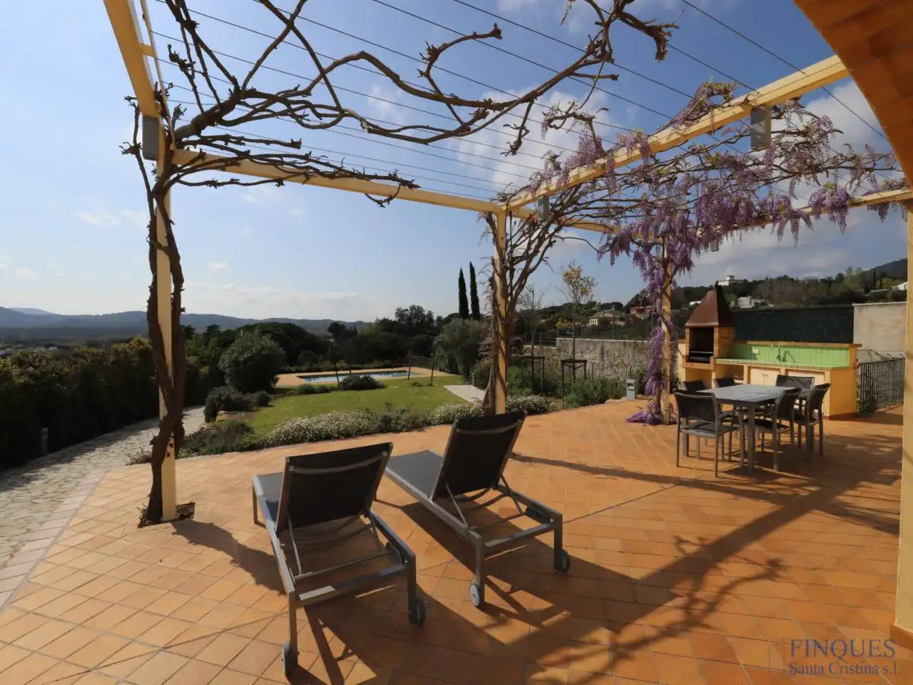 Terraza de Casa o chalet en venta en Santa Cristina d'Aro con Aire acondicionado, Calefacción y Jardín privado
