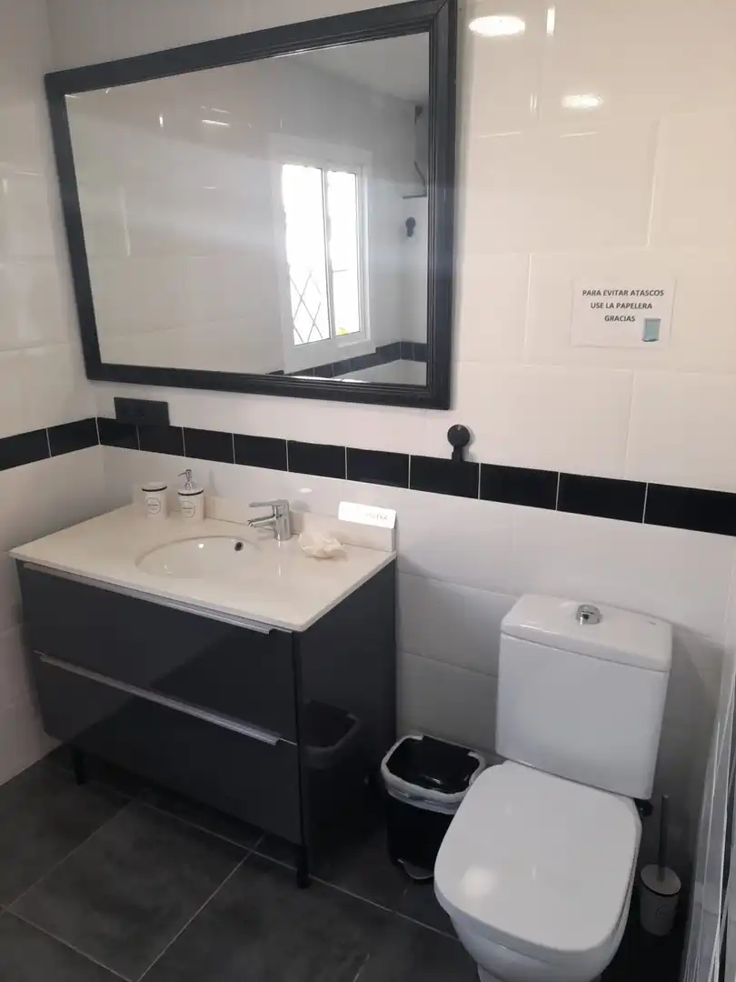 Baño de Casa o chalet en venta en Brenes con Aire acondicionado, Jardín privado y Piscina