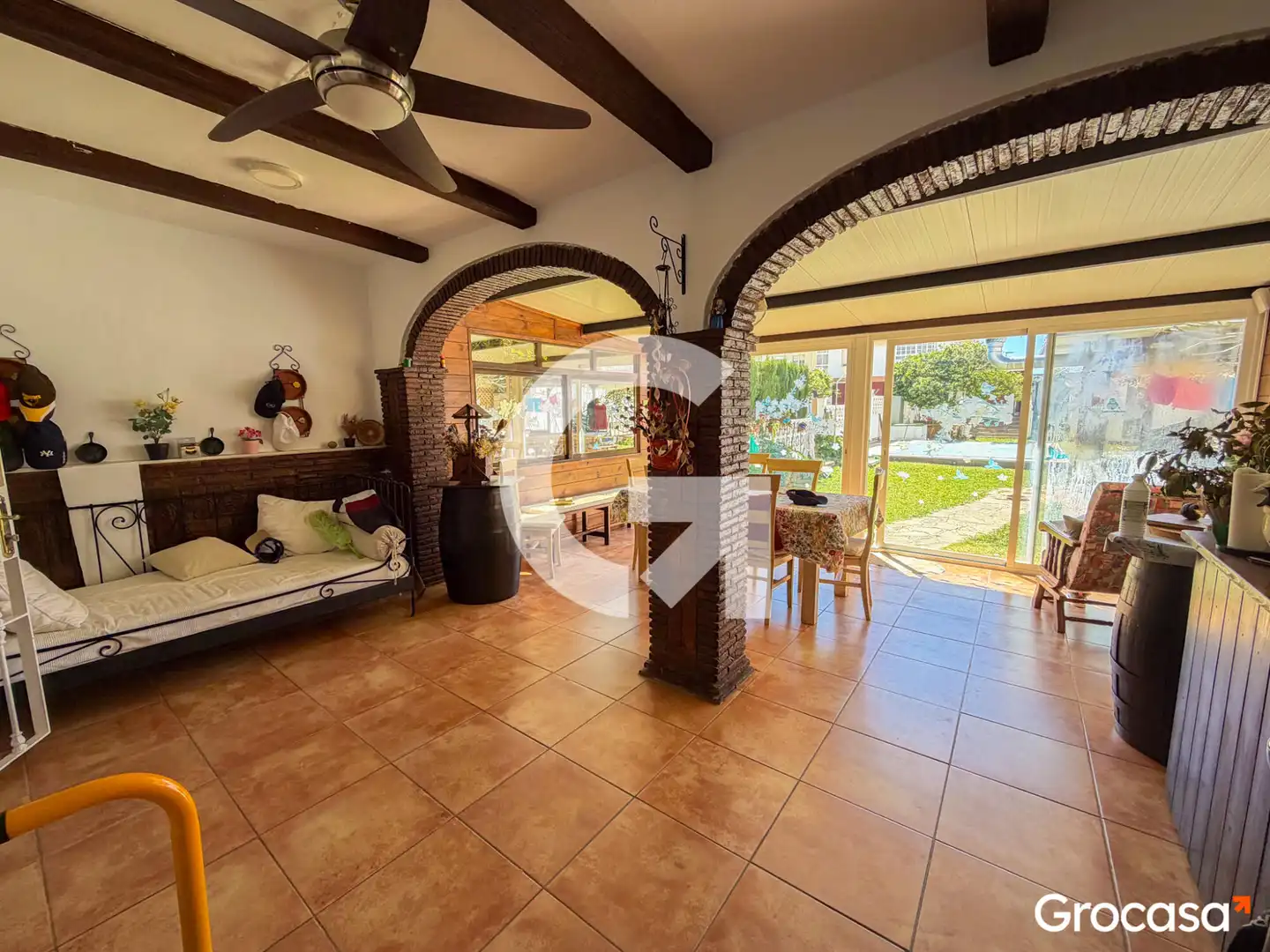 Sala de estar de Casa o chalet en venta en Rincón de la Victoria con Aire acondicionado, Jardín privado y Terraza