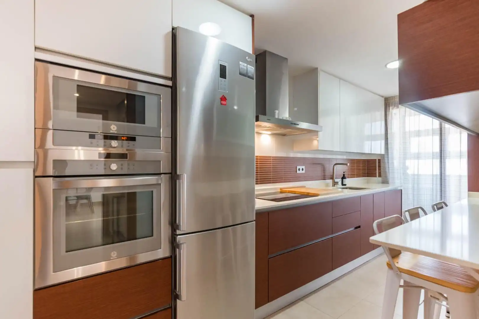 Cocina de Piso de alquiler en Murcia con Aire acondicionado y Terraza