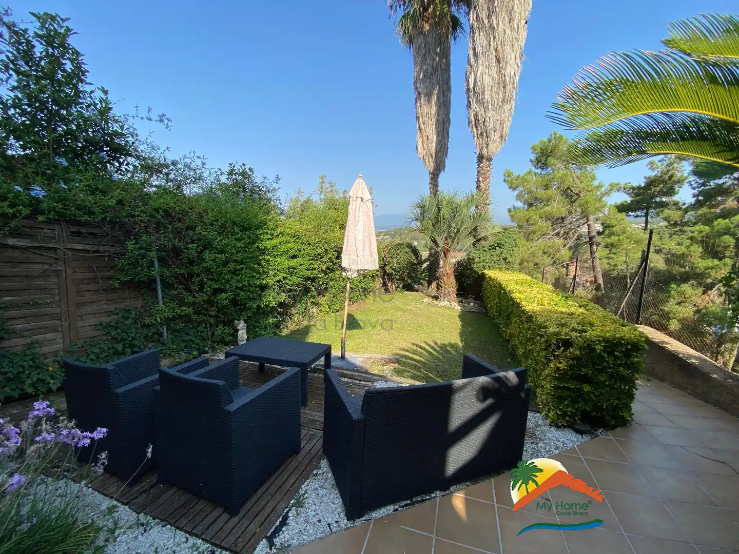 Jardí de Casa adosada en venda en Blanes amb Aire condicionat, Calefacció i Jardí privat