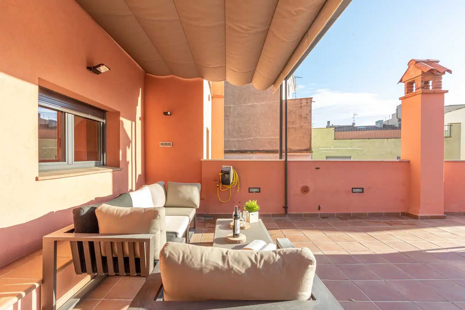 Terrace of Attic for sale in Figueres  with Heating, Terrace and Furnished