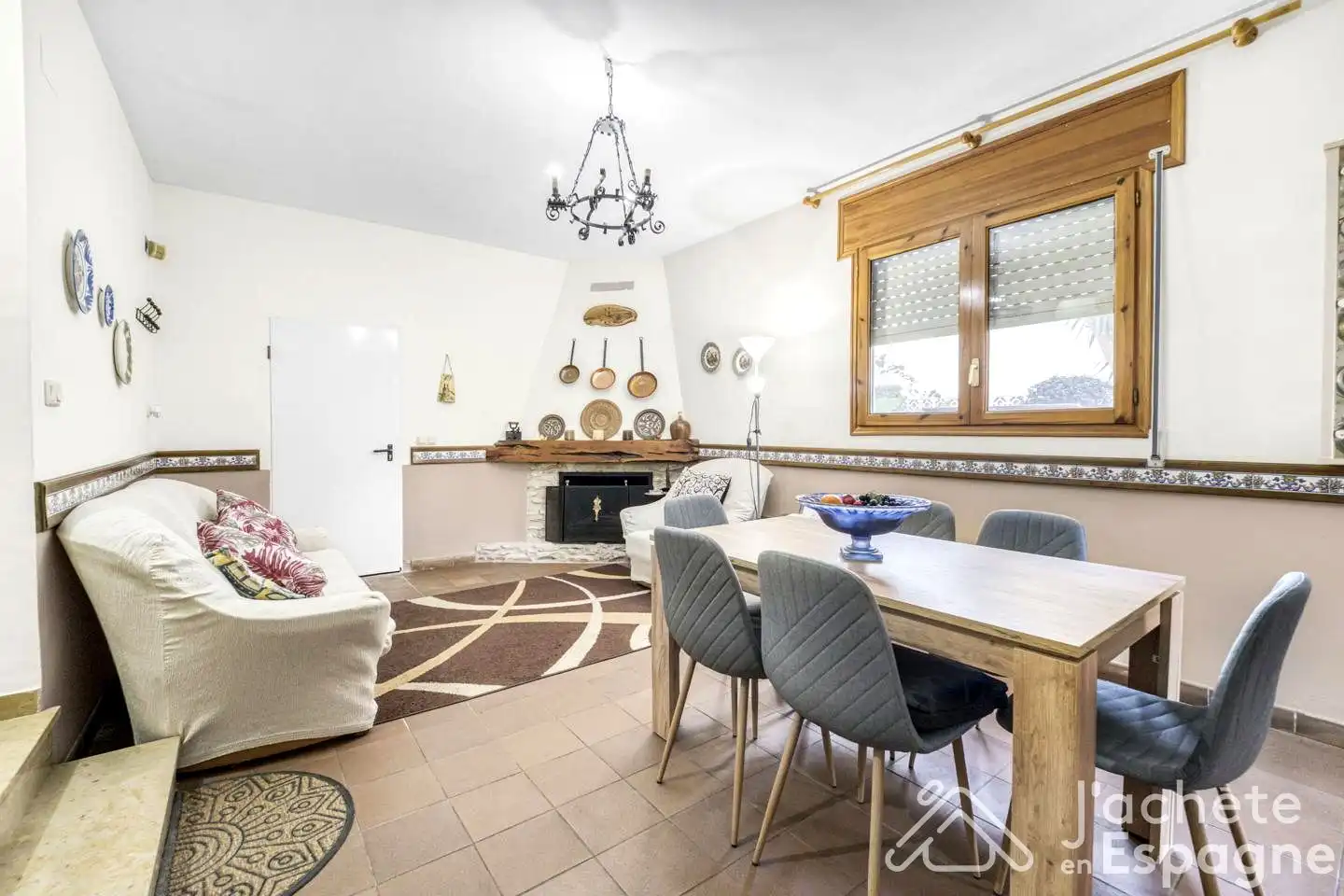 Menjador de Casa o xalet en venda en Vinaròs amb Aire condicionat, Jardí privat i Terrassa