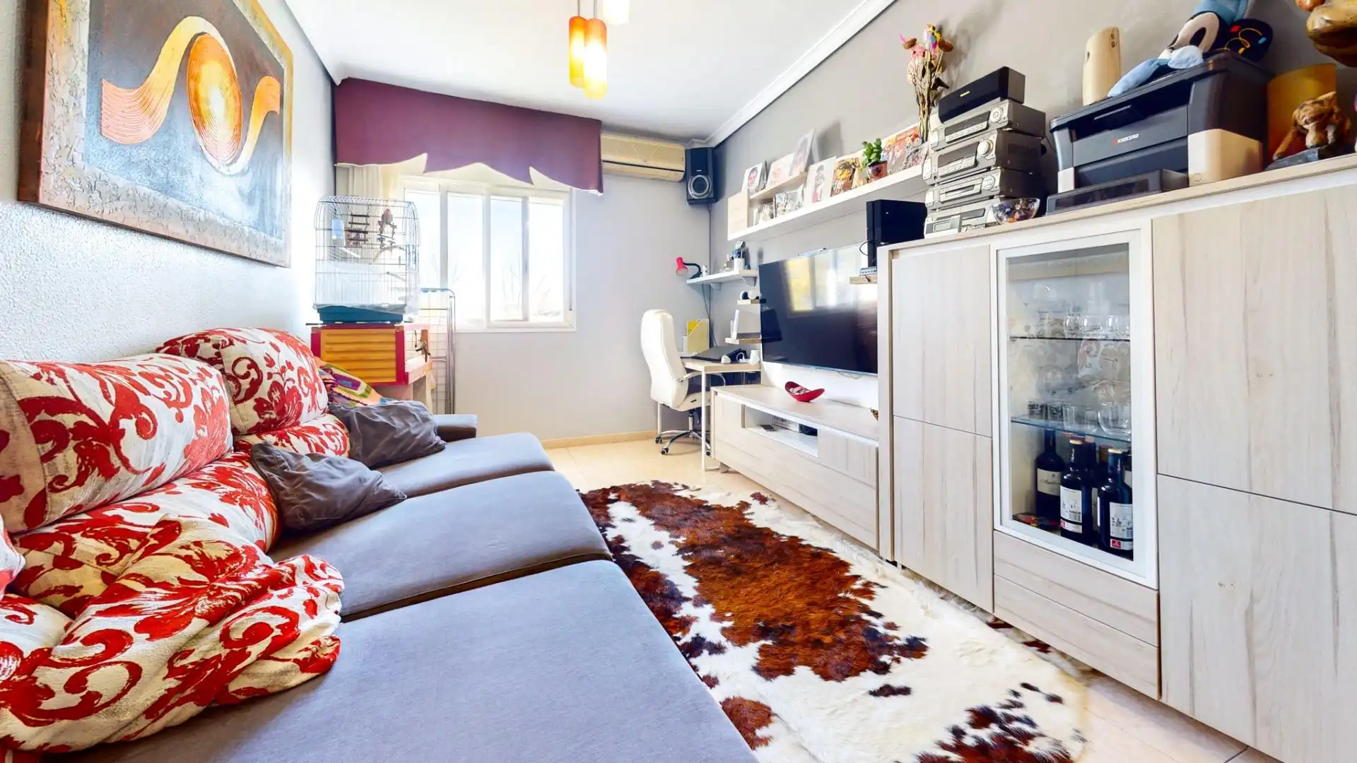 Wohnzimmer von Wohnung zum Verkauf in Huércal de Almería mit Klimaanlage und Gemeinschaftspool