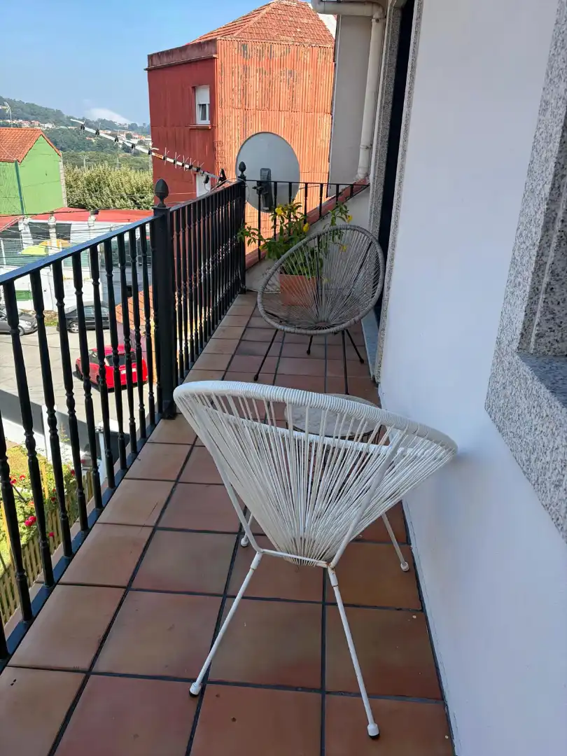 Balcony of Houses for rent in Cangas   with Heating, Furnished and TV