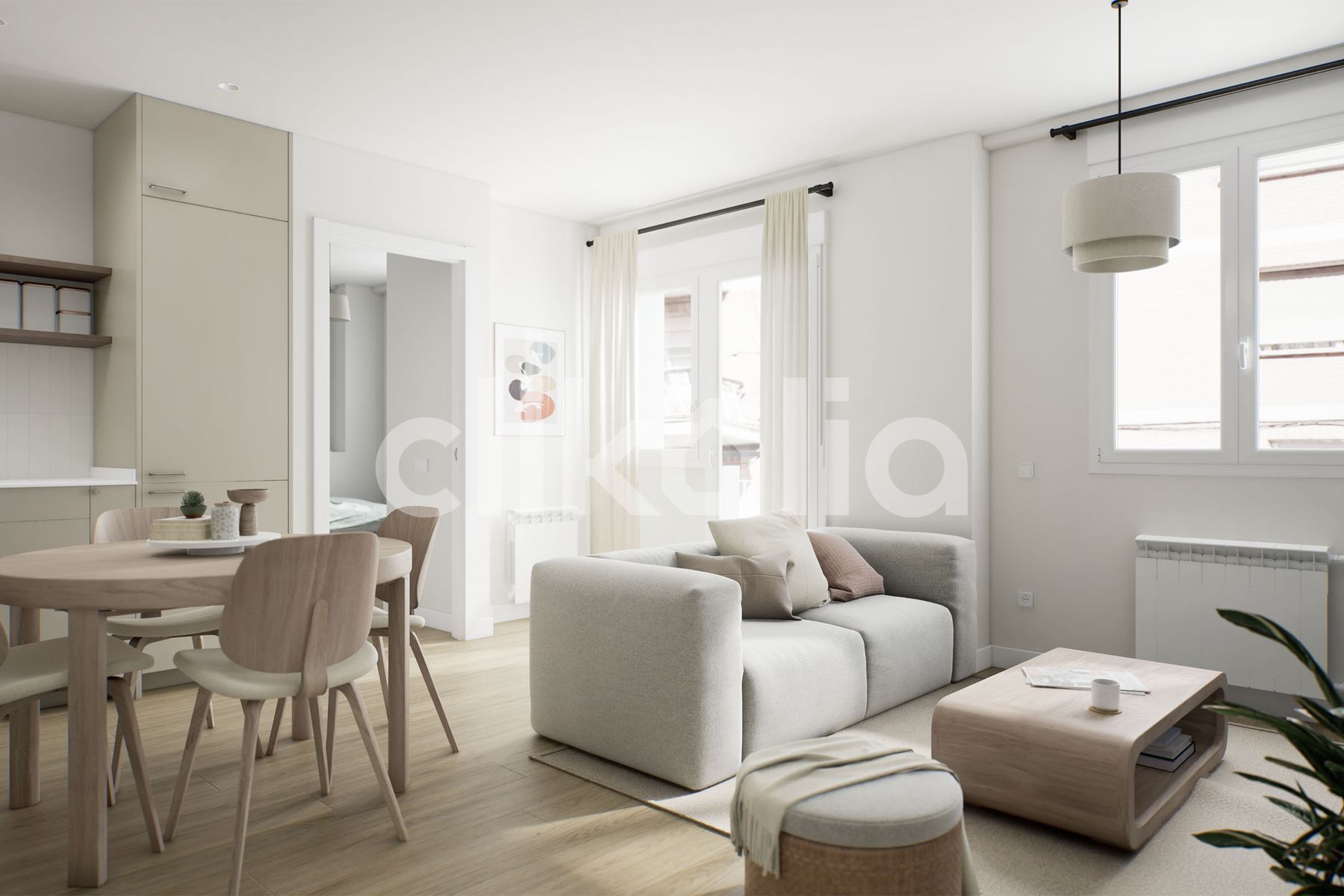 Living room of Flat for sale in  Madrid Capital  with Air Conditioner and Heating