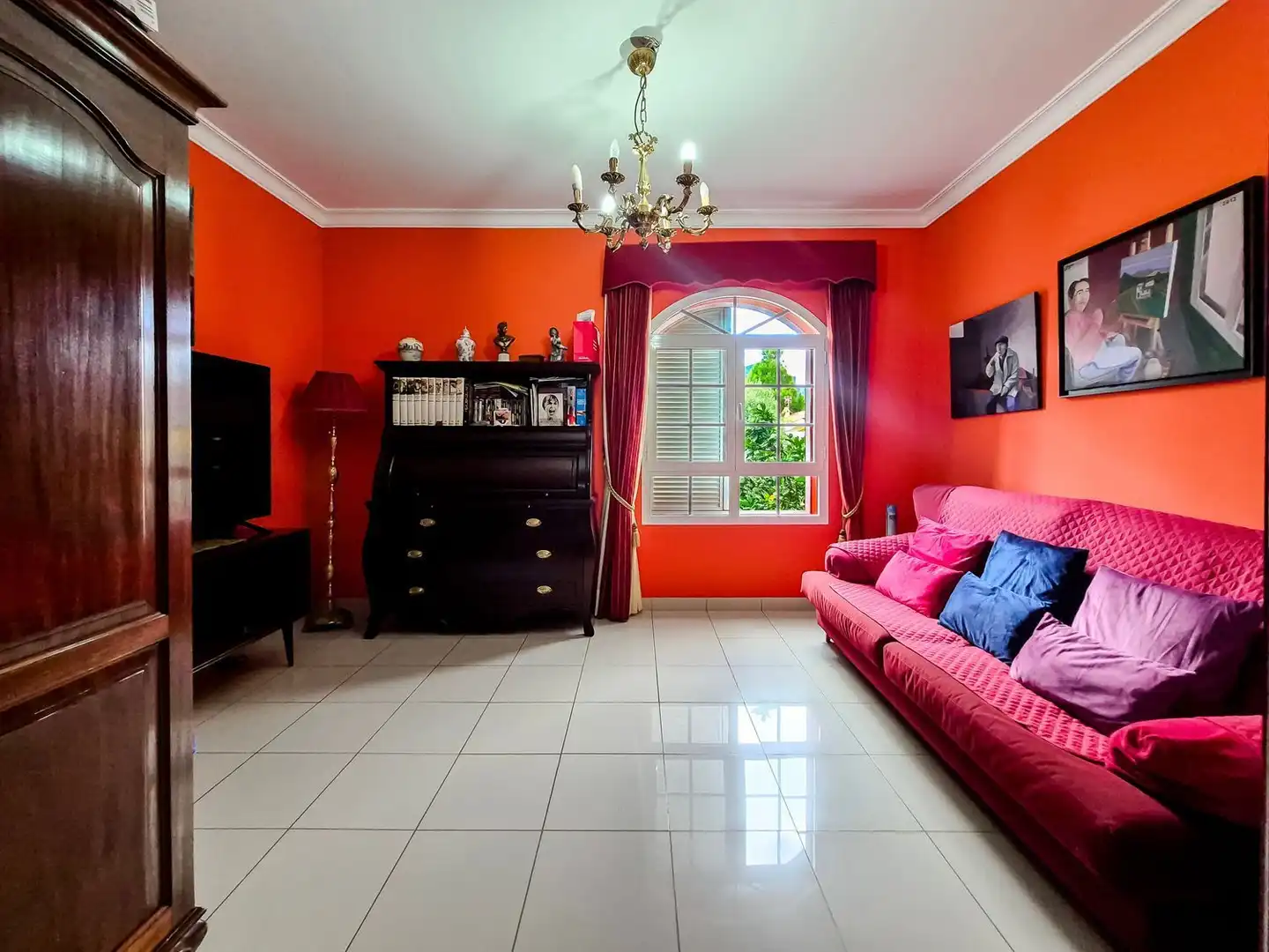 Sala de estar de Casa o chalet en venta en Santa Brígida con Jardín privado, Terraza y Trastero