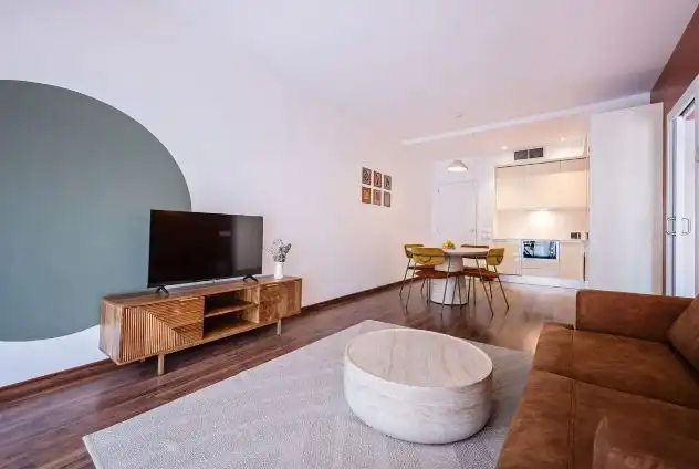 Sala de estar de Piso en venta en Barcelona con Aire acondicionado, Calefacción y Parquet