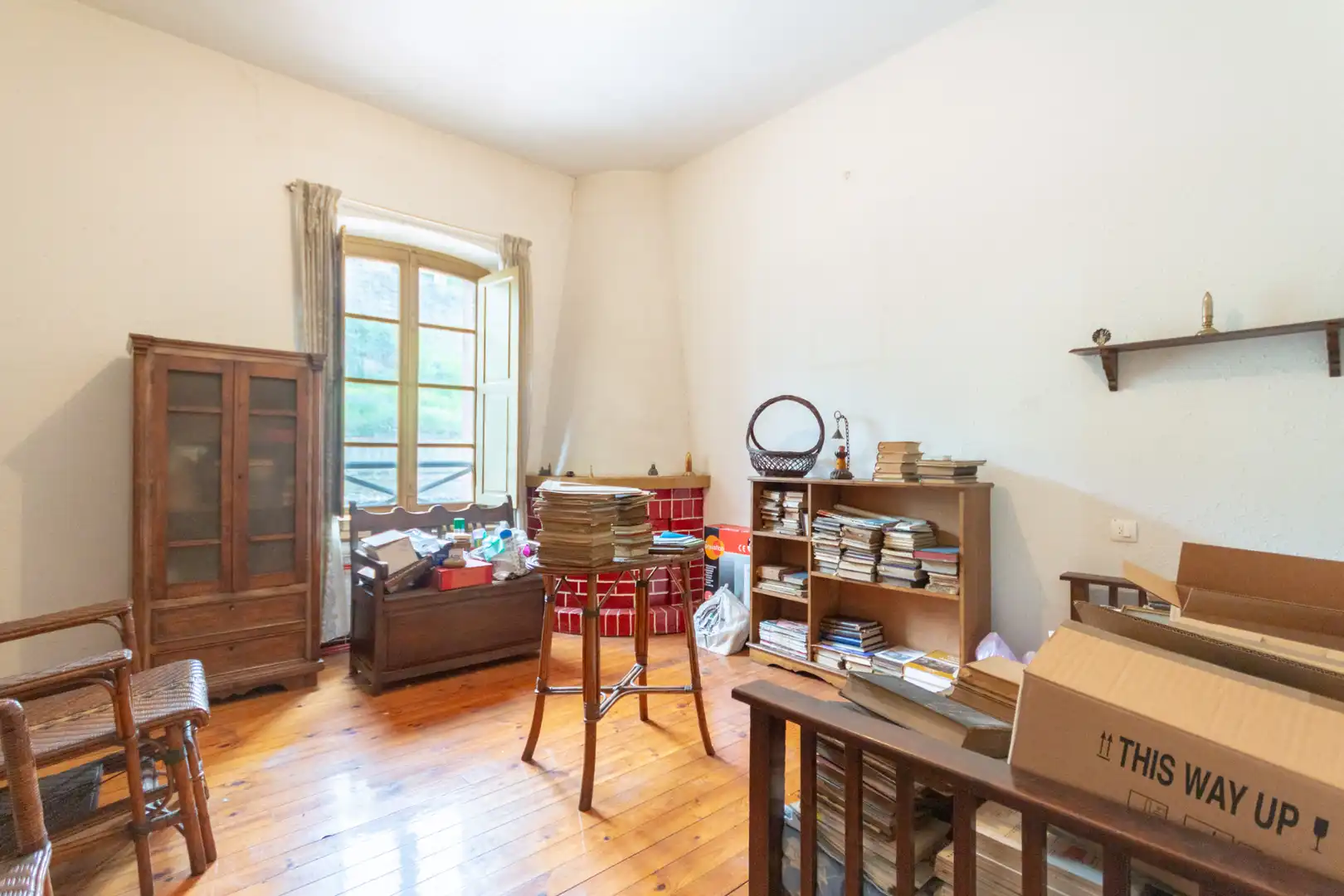 Schlafzimmer von Wohnung zum Verkauf in Mieres (Asturias) mit Heizung, Parkett und Möbliert