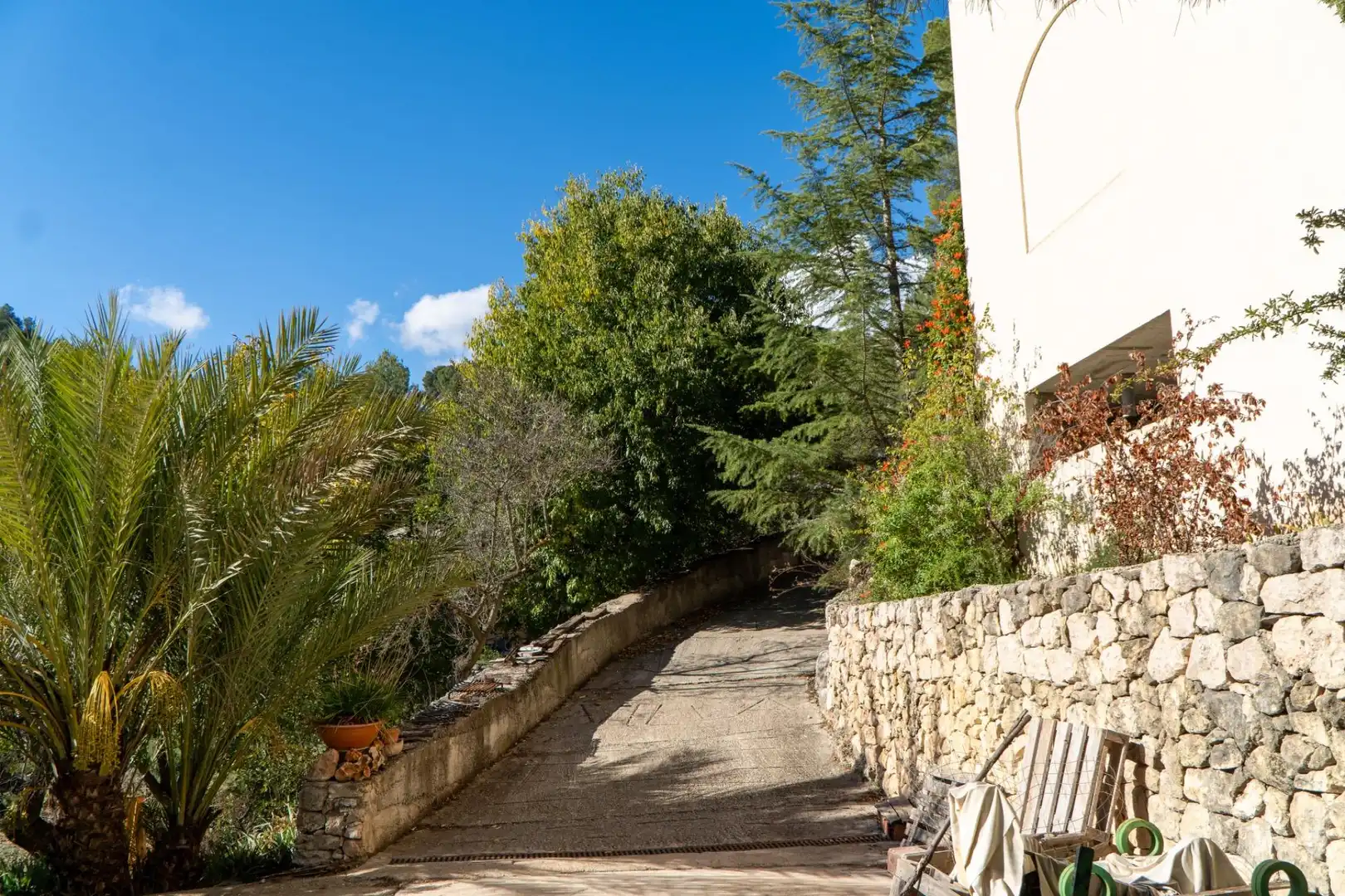 Vista exterior de Finca rústica en venda en Cocentaina amb Calefacció, Jardí privat i Parquet