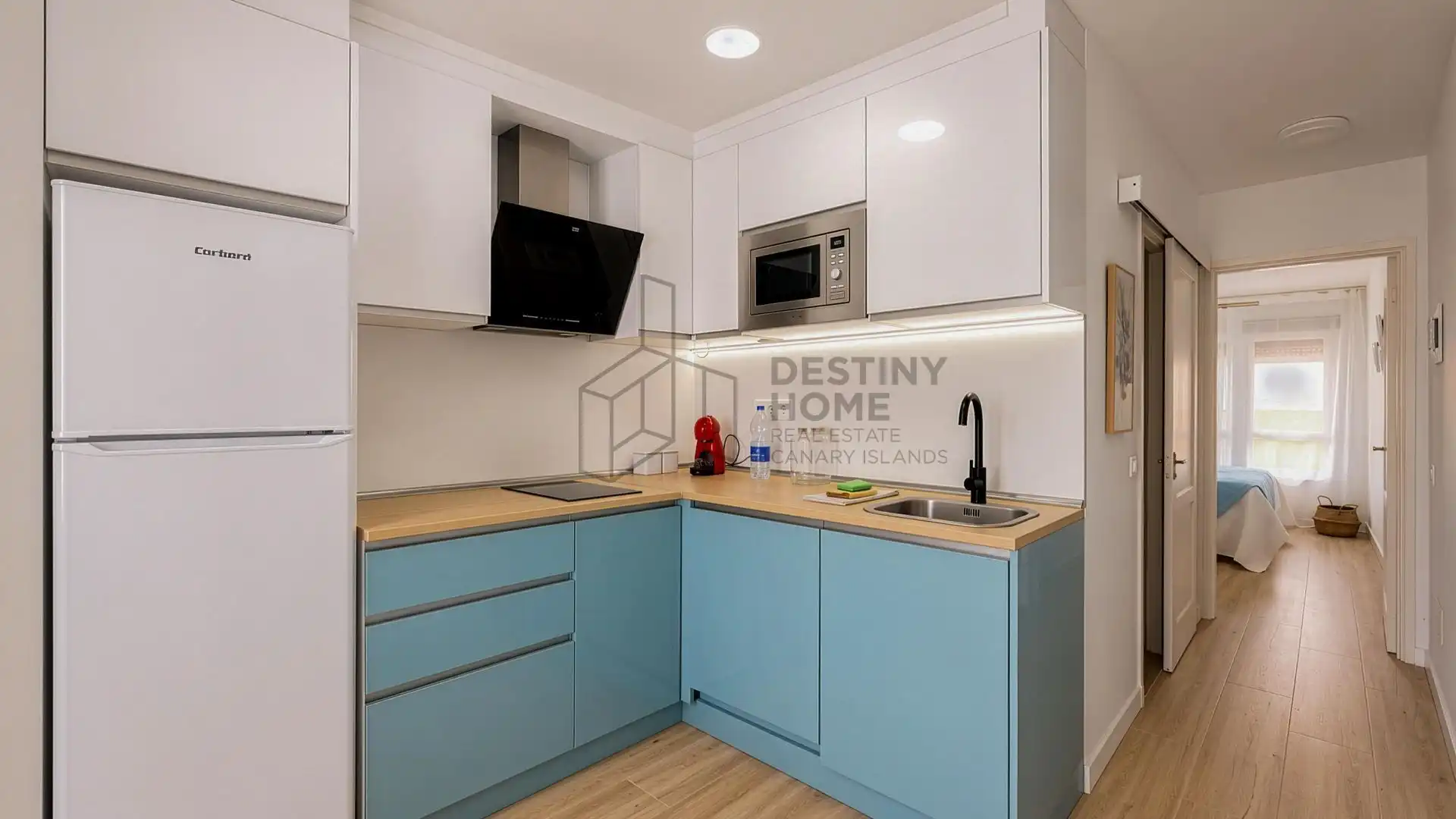 Cocina de Apartamento en venta en Pájara con Aire acondicionado, Jardín privado y Piscina comunitaria