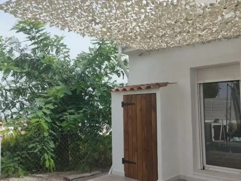 Terrasse von Einfamilien-Reihenhaus zum Verkauf in Polop mit Klimaanlage