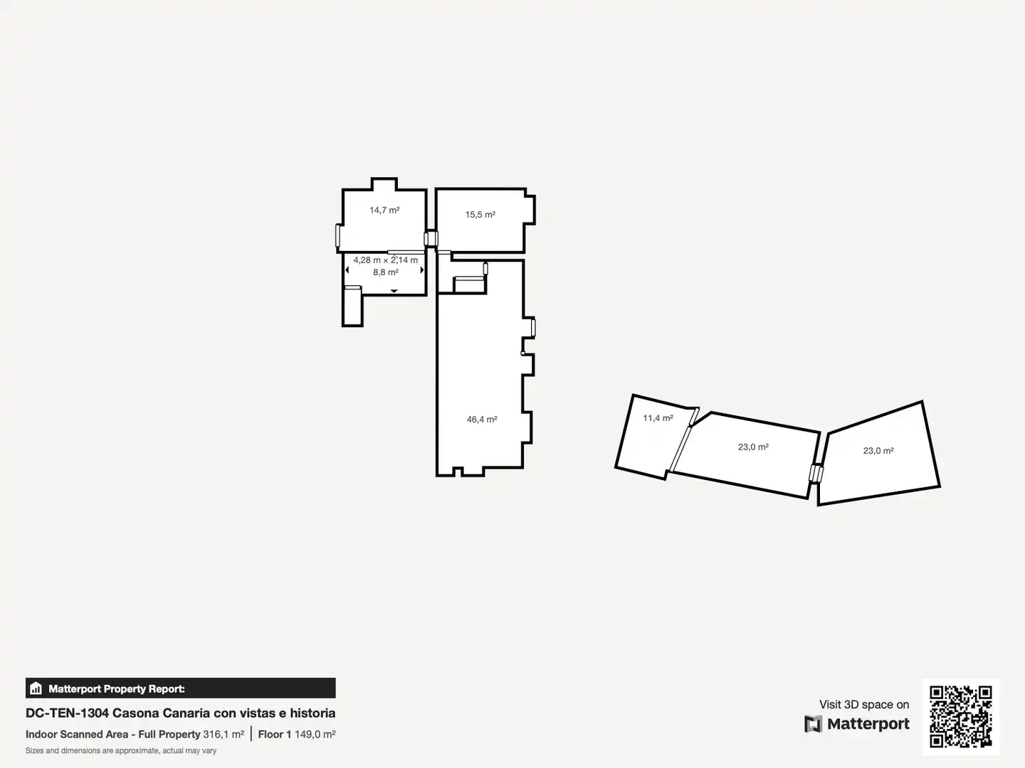 Finca rústica en venta en Tegueste con Jardín privado, Terraza y Horno