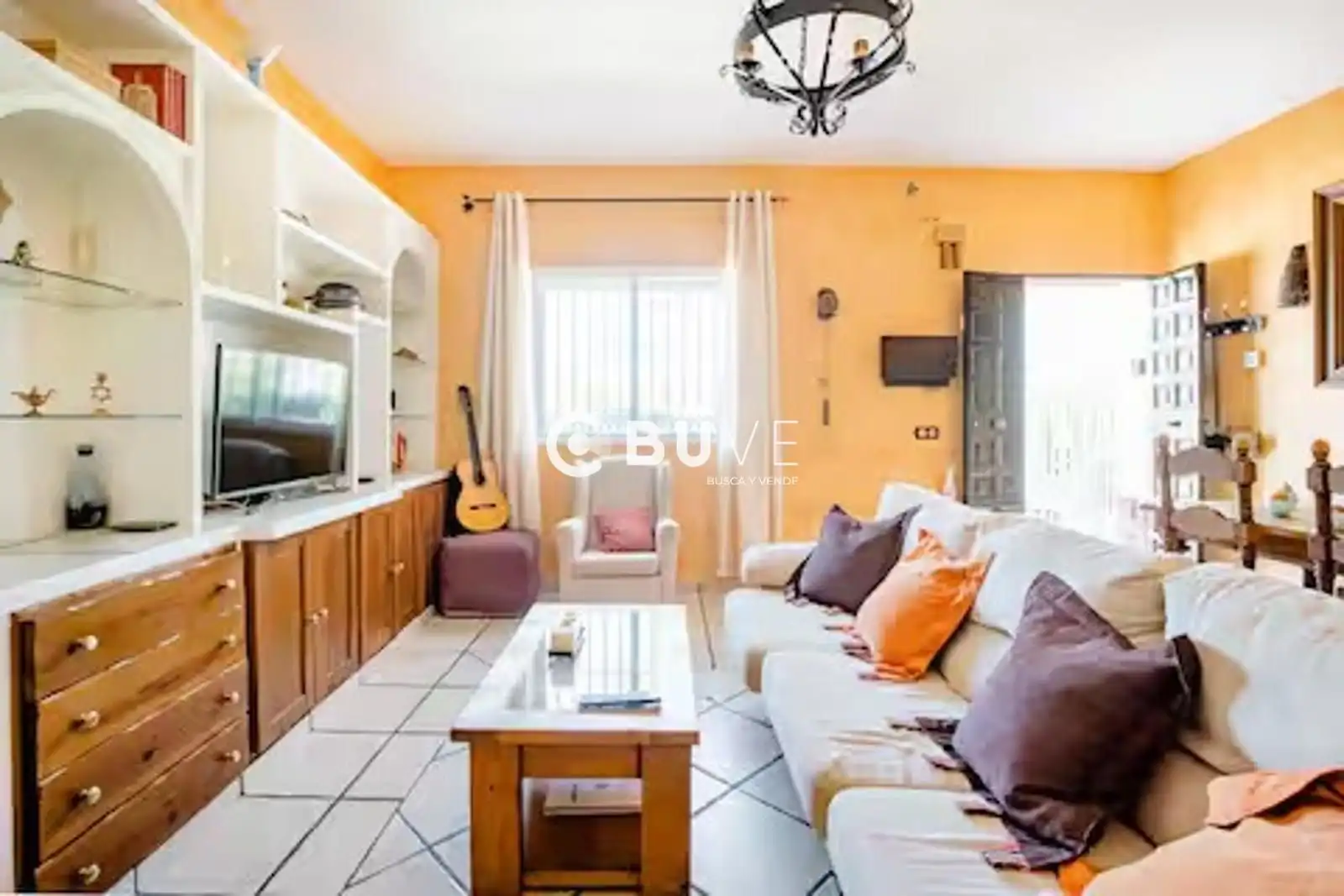 Sala de estar de Casa o chalet de alquiler en Coria del Río con Aire acondicionado, Terraza y Piscina