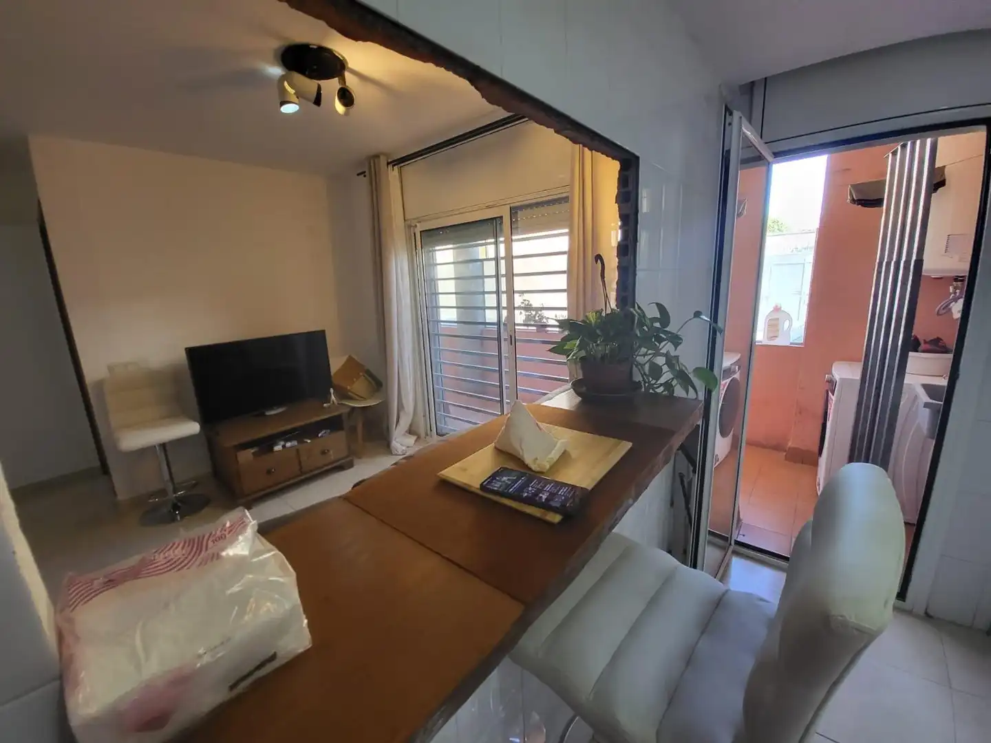 Living room of Ground floor for sale in Santa Coloma de Farners  with Air Conditioner, Heating and Terrace