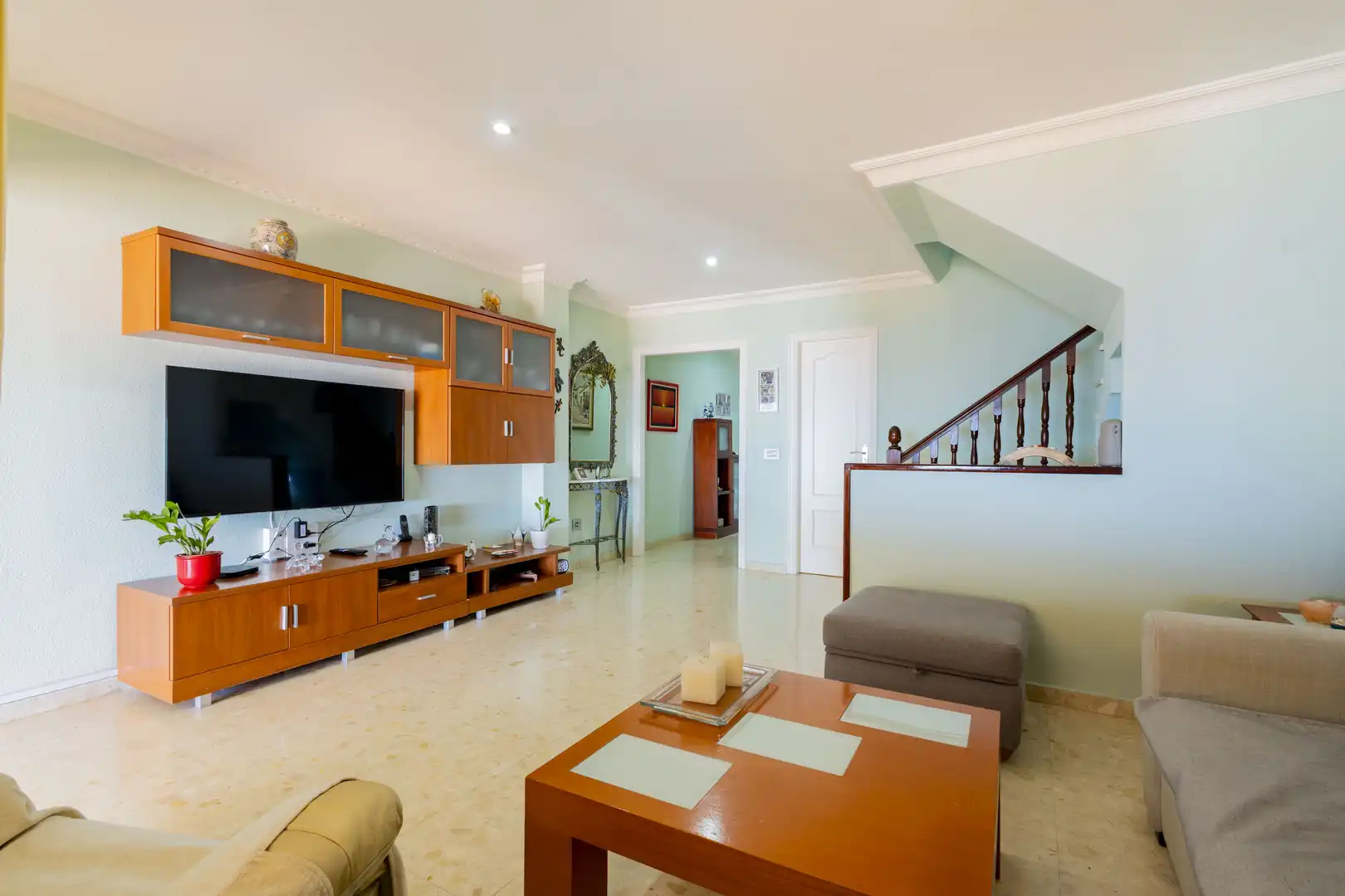 Sala de estar de Casa adosada en venta en El Rosario con Aire acondicionado, Jardín privado y Terraza