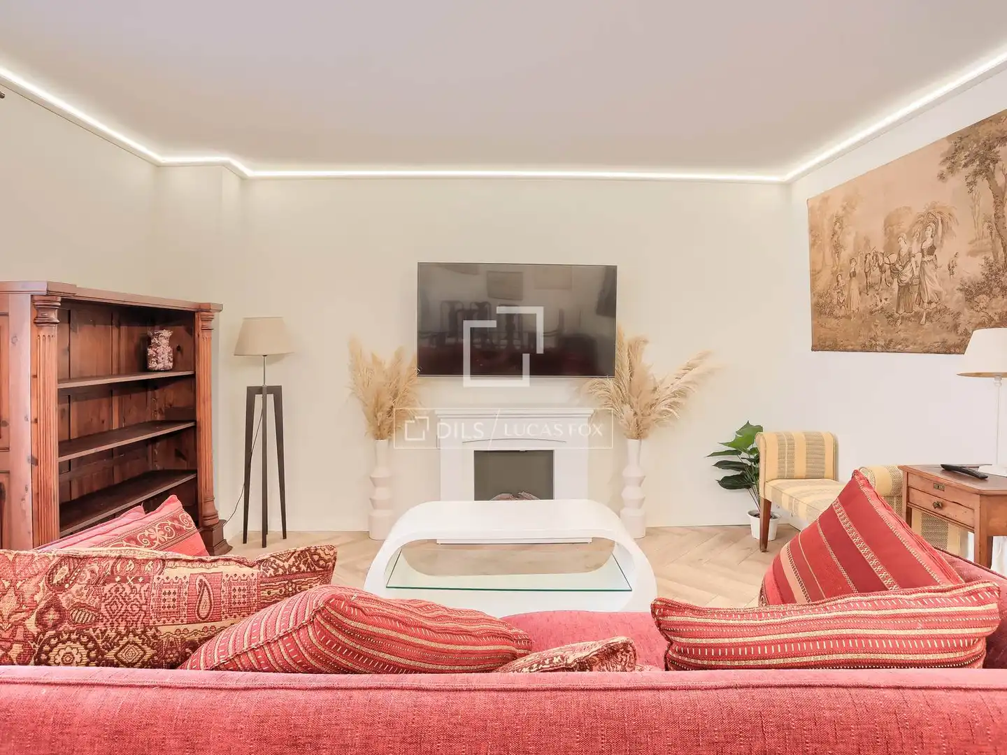 Living room of Flat for rent in  Palma de Mallorca  with Air Conditioner, Furnished and Balcony