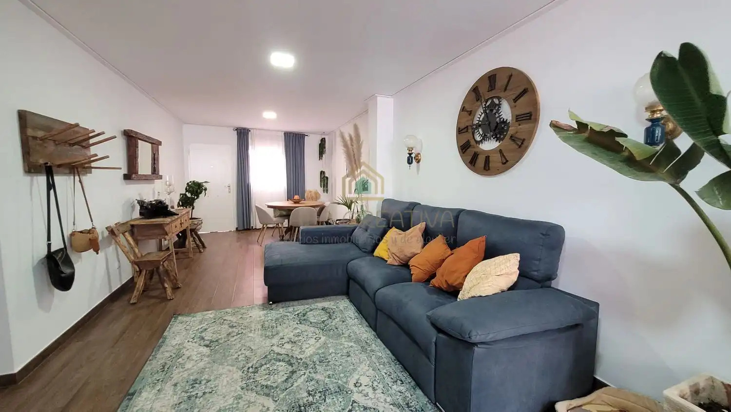 Sala d'estar de Pis en venda en L'Olleria amb Aire condicionat i Terrassa