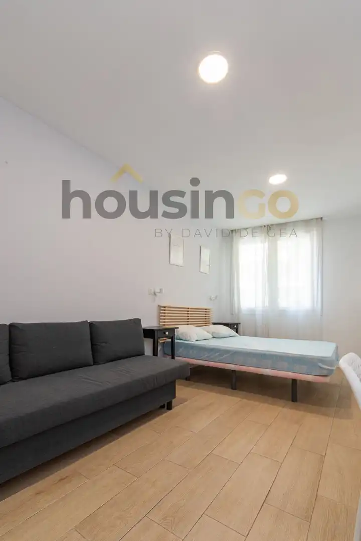 Living room of Study for rent in Madrid  with Air Conditioner, Heating and Parquet flooring