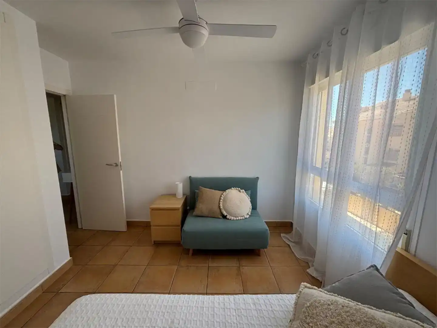 Schlafzimmer von Maisonette zur Miete in Altea mit Klimaanlage, Privatgarten und Schwimmbad