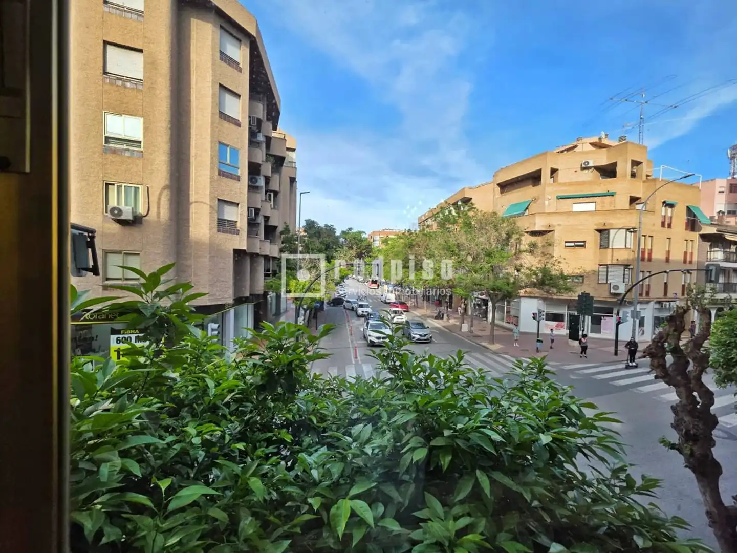 Vista exterior de Pis de lloguer en  Murcia Capital amb Aire condicionat i Moblat