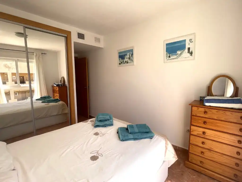 Schlafzimmer von Wohnungen zum Verkauf in Vera mit Klimaanlage, Terrasse und Schwimmbad
