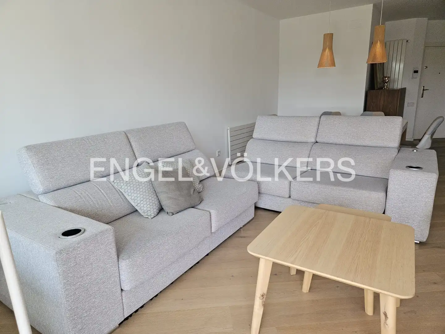 Wohnzimmer von Wohnung zur Miete in Valencia mit Klimaanlage, Heizung und Parkett