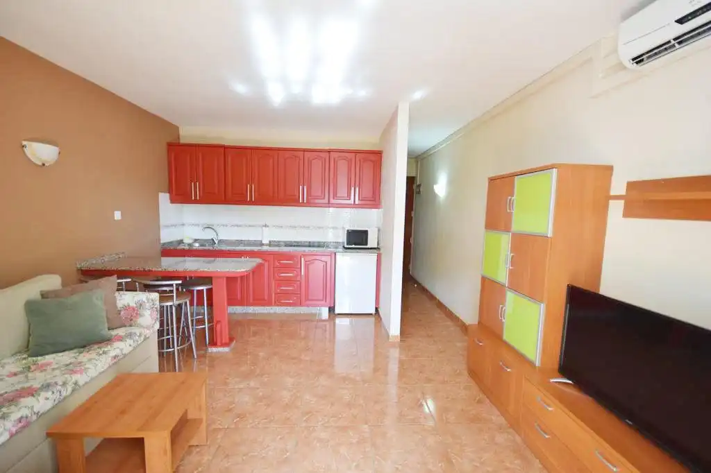 Cocina de Apartamento de alquiler en Mogán con Amueblado, Balcón y Piscina comunitaria