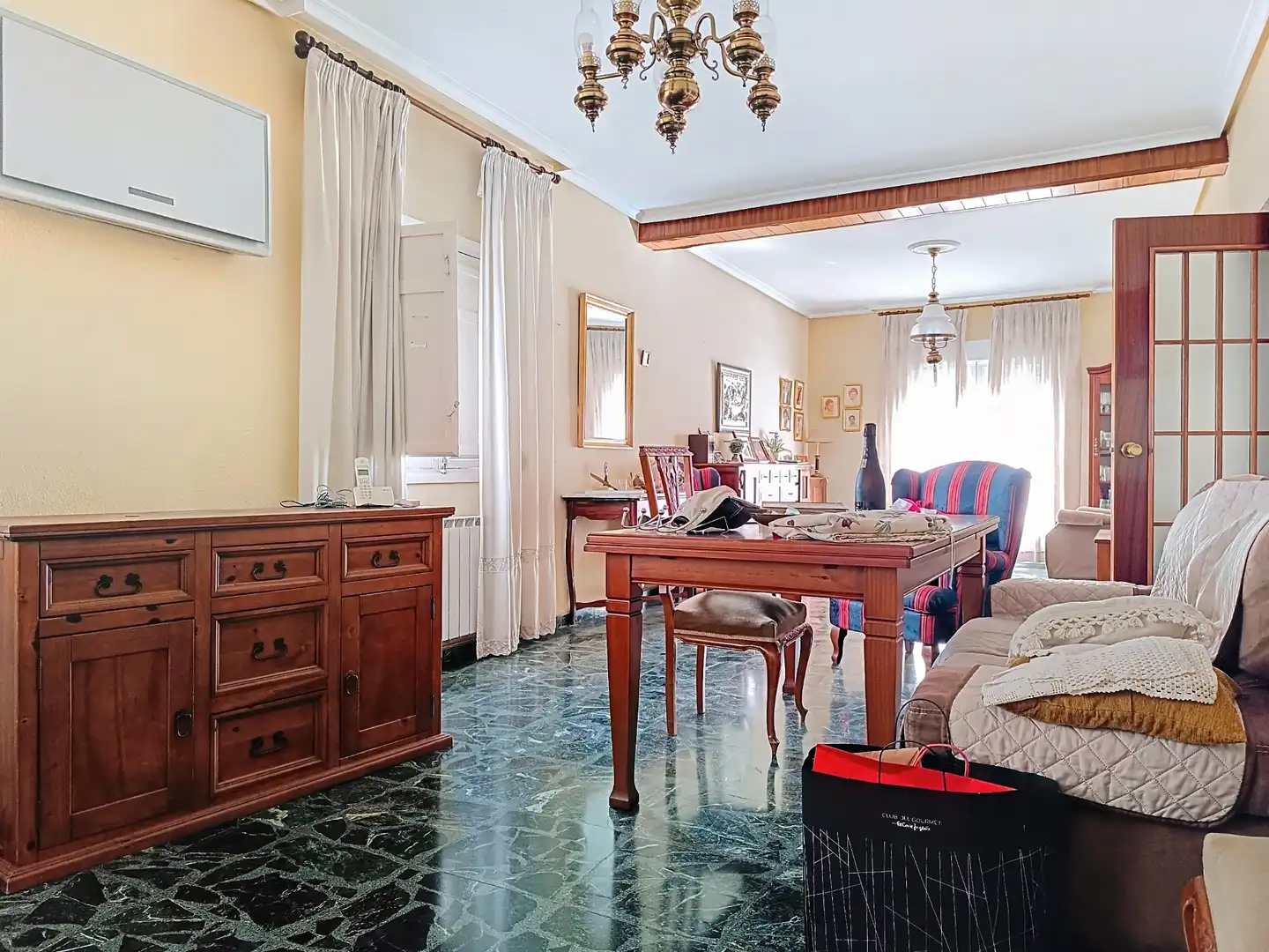 Sala d'estar de Casa o xalet en venda en Mancha Real amb Calefacció, Terrassa i Moblat